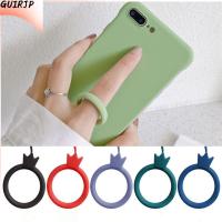 GUIRJP Multicolor Earphone Protective Case U Disk Mobile Phone Lanyard Anti-Lost Pendant Silicone Ring