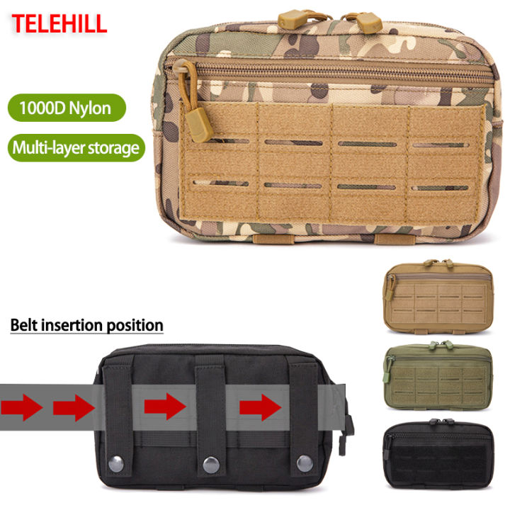 Tactical MOLLE Admin Map Pouch Utility EDC Tool Organizer Storage