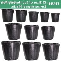 ◑ RBCFHI 3-50PCS 15 Sizes of Plastic Grow Nursery Pot Home Garden Planting Bags for Vegetable Flowers Plant Container Starting Box