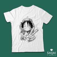 เสื้อยืดพิมพ์ลายแฟชั่น ?พร้อมส่ง? เสื้อยืด การ์ตูน Anime One Piece ลูฟี่ Luffy วันพีช ONE PIECE FLIM RED  7JK8