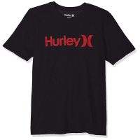 เสื้อยืดแขนสั้นลําลอง ผ้าฝ้าย 100% พิมพ์ลายโลโก้ Hurley One and Only สีดํา พลัสไซซ์ ไซซ์ XS-XXXL ของขวัญวันเกิด สําหรับผ