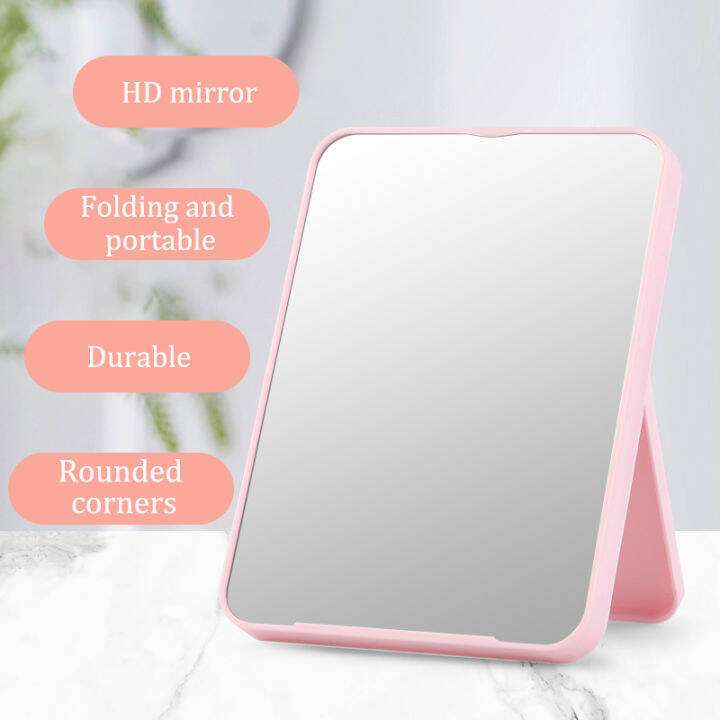 lnkerco-led-desktop-makeup-mirror-illuminated-usb-charging-table-mirror-with-adjustable-light-touch-screen-bathroom-mirror