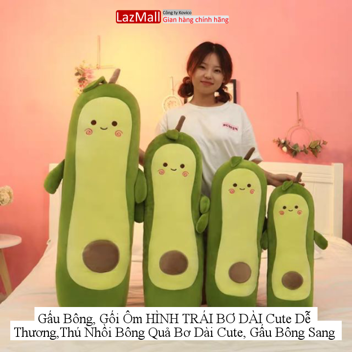 Gấu Bông, Gối Ôm HÌNH TRÁI BƠ DÀI Cute Dễ Thương,Thú Nhồi Bông Quả ...