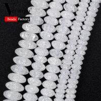 【CW】 Stone Snow Cracked Beads Jewelry Making 4x6/5x8/6x9mm Loose Diy 15 quot;