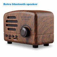 Mini Retro bluetooth speaker 1200mAh Support TF card 5W Radio Computer Speaker Portable Audio Wireless Cute Classic