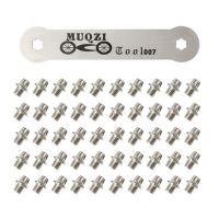 50PCS Bike Pedal Fixed M4 Anti-slip Screw Nail Pedal Pin Bolt With Torx Wrench Mountain MTB Road Bicycle Cycling Parts Set