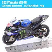 รถจักรยานยนต์แข่ง1/18 2021ยามาฮ่า Yzr-M1 21 Franco Morbidelli 20 Fabio Quartararo Gp มอเตอร์ไซค์โมเดลของเล่น Diecast