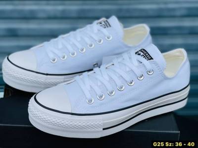 รองเท้าผ้าใบConverseถ่ายจากสินค้าจริงรับประกันตรงปก100%กรณีสินค้าไม่ตรงปกหรือชำรุดเสียหายจากทางร้านสามารถแจ้งเปลี่ยนคืนได้