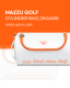 [MAZZU] Golf Cylinder Bag Orange 1 EA