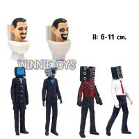 โมเดล สคิบิดี้ ทอยเลต ชุดที่1 (6 ตัว) H: 6-11 cm. winnietoys