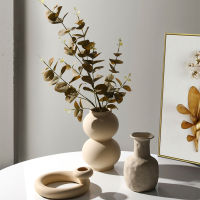 Nordic Decor Home Ceramics Plain Vase Living Room Decoration Flower Arrangement Container Flower Pots Decorative Vase Home Decor