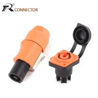 ۞✐卐 2pcs 3Pins IP65 Waterproof Locking Powercon Connector 20A 250V Power Male Plug or Female Chassis Socket Connector