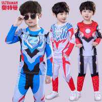 ชายเสื้อผ้าแห้งเร็ว 2 ชิ้นแขนยาวกีฬา Ultraman ชุดฤดูใบไม้ผลิ boy ฤดูใบไม้ผลิและฤดูใบไม้ร่วงรุ่น 2022 ใหม่ Zeta