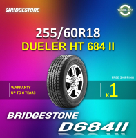 Bridgestone 255/60R18 D684 ii ยางใหม่ ผลิตปี2021 ราคาต่อ1เส้น (Made in Thailand) มีรับประกันจากโรงงาน แถมจุ๊บลมยางต่อเส้น ยางขอบ18 ขนาด 255/60R18 D684 จำนวน 1 เส้น