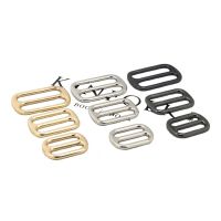 1pcs Metal Tri Glide Slide Buckle Middle Center Bar Adjuster Buckle for Leather Craft Bag Strap Belt Webbing 25/32/38mm