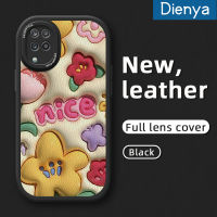 Dienya เคสสำหรับ Samsung A12 5G A12 4G เคส F12 M12ลายดอกไม้สวยงามเคสใส่โทรศัพท์หนังดีไซน์ใหม่ซิลิโคนนิ่มเคสมือถือกันกระแทกป้องกันการตกพร้อมเคสป้องกันกล้องเลนส์คลุมทั้งหมด