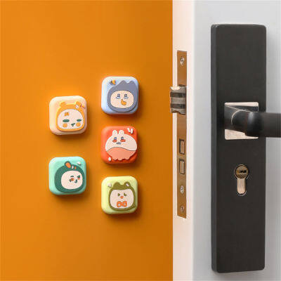 Wall Mat For Home Improvement Noise-reducing Door Stopper Silicone Handle Bumper Cartoon Door Stopper Mute Anti-shock Stickers