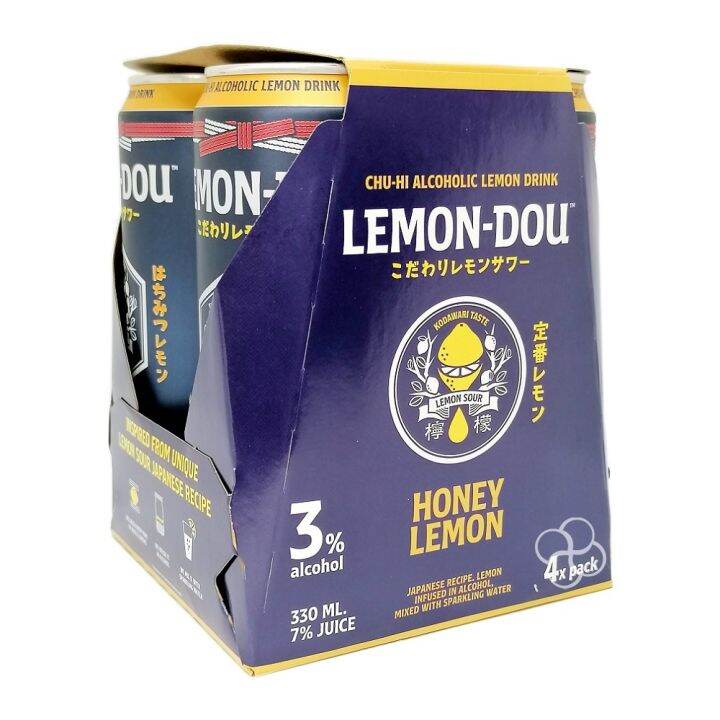 Lemon Dou Honey Lemon Chu Hi Alcoholic Lemon Drink 4 X 330ml Lazada Ph