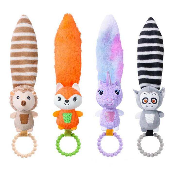 Plush Rattle Hand Rattles Hand Rattle Shaker Using Small Muscle Groups