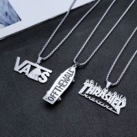 Ins Hot Fashion personality titanium steel necklace street punk nightclub hip hop tide Pendant Necklaces hot sale men 39;s jewelry