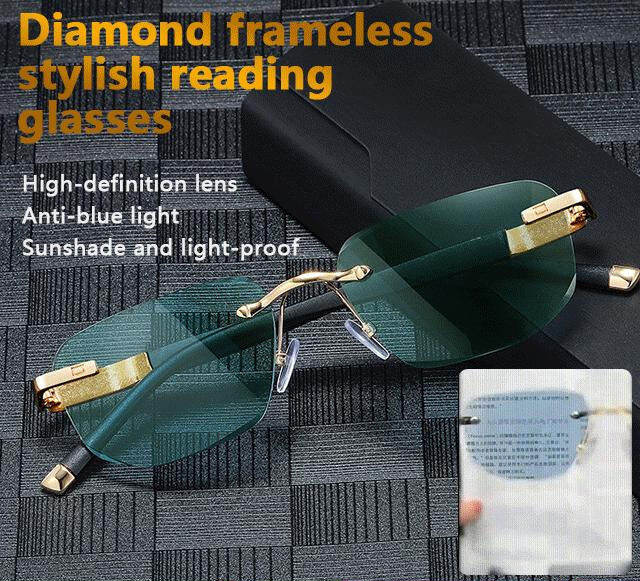 arcade Sunglasses Diamond Rimless Sunglasses for Elderly Lazada