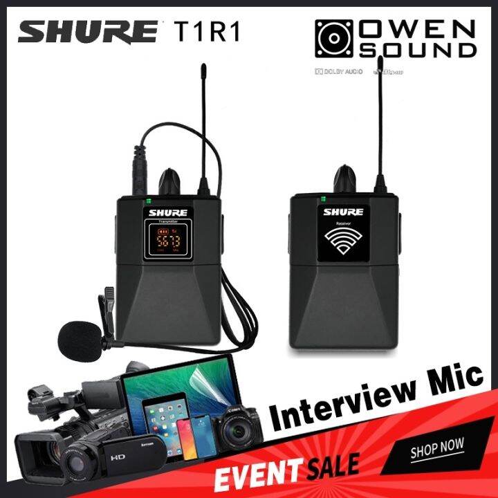 ☜ﺴ☬ SHURE T1R1 photo interview wireless microphone SLR DV radio digital