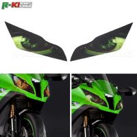 สำหรับ Kawasaki ZX10R ZX-10R 2011-2015 2014 2013รถจักรยานยนต์สติกเกอร์ติดไฟหน้ารถป้องกันหลอดไฟหน้าสติกเกอร์ฟิล์มป้องกันตกแต่ง