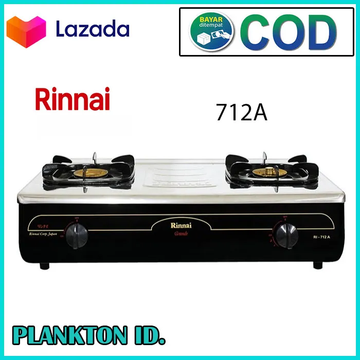 Kompor Gas Rinnai Ri 712a Kompor Gas 2 Tungku Lazada Indonesia
