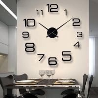 2022 Modern Design Large Wall Clock 3D DIY Quartz Clocks Fashion Watches Acrylic Mirror Stickers Living Room Home Decor Horloge