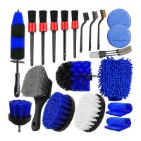 Wheel Brushes For Cleaning Wheels 20 Pcs Wheel Cleaner Brush Kit Car Cleaning Tools Rim Brush For Cleaning Wheels Fenders Spokes