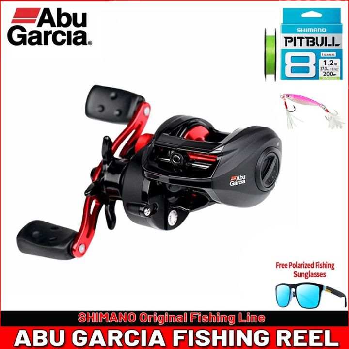 Original Abu Garcia Black Max3 Right Left Hand Baitcasting Fishing Reel 5  6.4:1 202G Max Drag 8Kg Saltwater Fishing Tackle