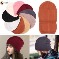 VFBF แฟชั่น ยางยืด ผู้หญิง หมวกฮิปฮอป หมวกถัก หมวก Skullies ผ้าขนสัตว์แคชเมียร์ Beanies