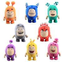 8Pcs/Lot Oddbods Cartoon 18CM Fuse Jeff Newt Odd ZEE Bods Stuffed Plush Toy Doll For Kids Gifts PP Cotton Home Decoration