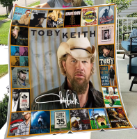 Toby Keith Collection Album Music Premium Quilt Blanket Decor Home Best Gift   flannel blanket