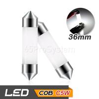 65Infinite (แพ๊คคู่ COB C5W Ceramic 36mm) 2x COB LED C5W Ceramic ขนาด 36mm เคลือบเซรามิก ไฟสว่างนวล ไม่แสบตา ไฟโดม ไฟอ่านหนังสือ ไฟห้องโดยสาร ไฟหัวเก๋ง ไฟส่องป้ายทะเบียน กระจายแสง 360องศา CANBUS 3W 220LM Super Bright สี ขาว (White)