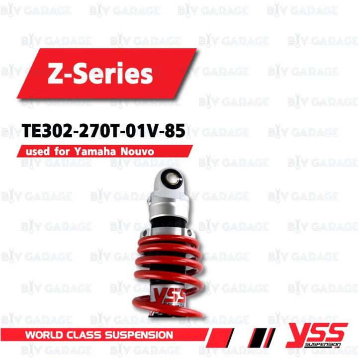 สินค้าขายดี-yss-โช๊คแก๊ส-z-series-ใช้อัพเกรดสำหรับ-yamaha-nouvo-mx-sx-135-te302-270t-01v-85-โช้คอัพแก๊สกระบอก-2ชั้น-ราคาถูก-อะไหล่แต่งมอเตอร์ไซค์-อุปกรณ์แต่งรถมอเตอร์ไซค์-อะไหล่รถมอไซค์-อะไหล่จักรยานย