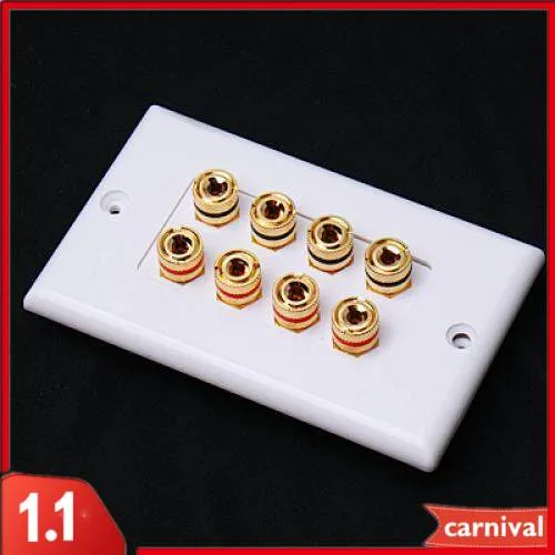 Blesiya Speaker Cable Wall Plate 8 Banana Plug Lazada PH