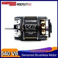 ใหม่ล่าสุดกว่า HOY Rocket 540 V6มอเตอร์ไม่มีแปรงถ่านที่มีเซนเซอร์กันน้ำสเป็คสำหรับระดับการแข่งขันดริฟท์การแข่งรถ1/10 1/12รถ RC