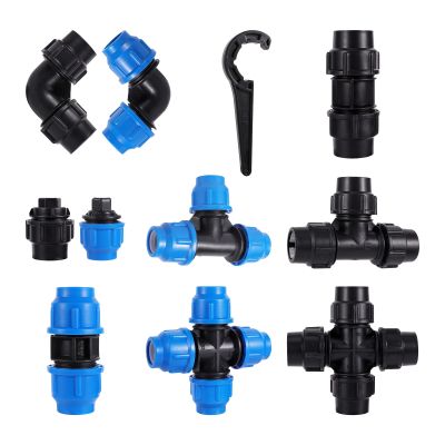 hot【DT】☍  32mm PE Pipe Lock Tee Straight Elbow Hose Repair Extender Agricultural Orchard Irrigation Accessories