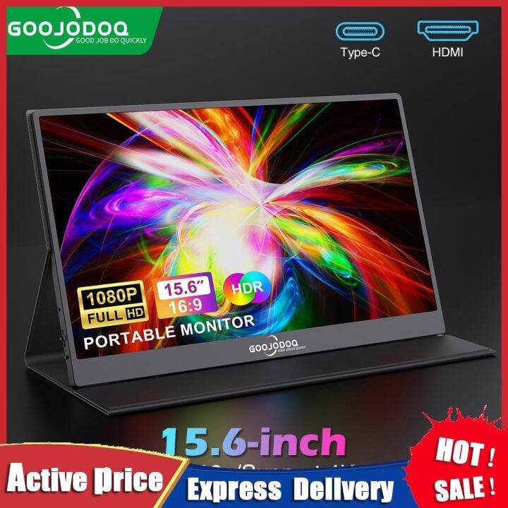 ↂஐ GOOJODOQ Portable Monitor for Laptop Extender Stand Speaker Ps4