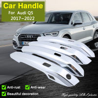 for Audi Q5 80A 2017 2018 2019 2020 2021 2022 Chrome art Door Handle Cover Car Decorate Style Accessories Stickers