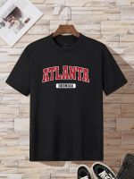 ❀♠∋  Atlanta Georgia U.S.A City Letter Printed Female T-Shirts 100  Cotton High Quality T Shirt Personality Comfortable Short Sleeves