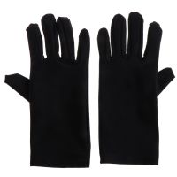 652F Black Cotton Gloves Jewelry Gloves for Men Women Dry Hand Art Crafts Handling Work Gloves Coin Jewelry Inspection Gloves