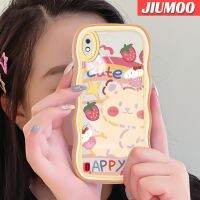 JIUMOO เคสโทรศัพท์ซิลิโคนใสลายดีไซน์ใหม่หมีน่ารัก A01 A10ปลอกสำหรับ Samsung เคสโปร่งใสนิ่ม