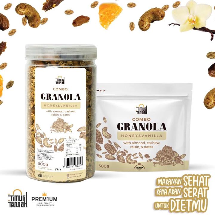 Timur Tengah Granola Vanilla Honey 500gr Sereal Makanan Sehat Lazada Indonesia 