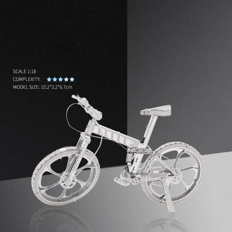 Metal DIY Assembly Mountain Bike Bicycle 3D Model Kit Collection