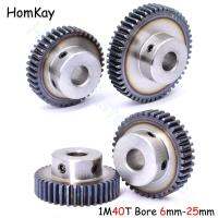 Mod 1 40T Spur Gear Bore 6 6.35 7 8 10 - 25Mm 45# Steel Transmission Gears 1 Module 40 Tooth Motor Pinion DIY Accessories Parts