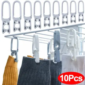 Plastic Hat Hanger Socks Hanger 6 Clips Multifunctional Hanger - China  Plastic Hat Hanger and Socks Hanger with 6 Clips price