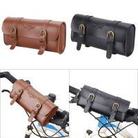 【hot】❆  Motorcycle Bag Leather Fork Saddlebags Side Roll Handlebar Tail Rack Storage with 24BD