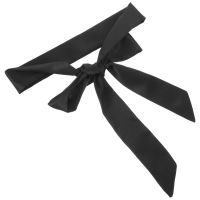 (ETX)Black Satin Ribbon Belts Women Dresses Fabric Bathrobe Strap Womens Silk Waist Tie Miss Sash